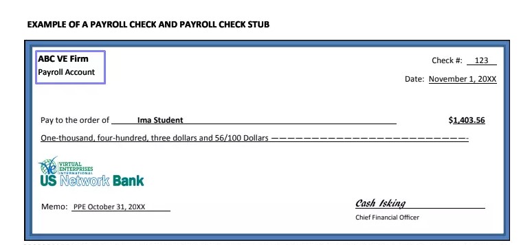 Printable Payroll Checks